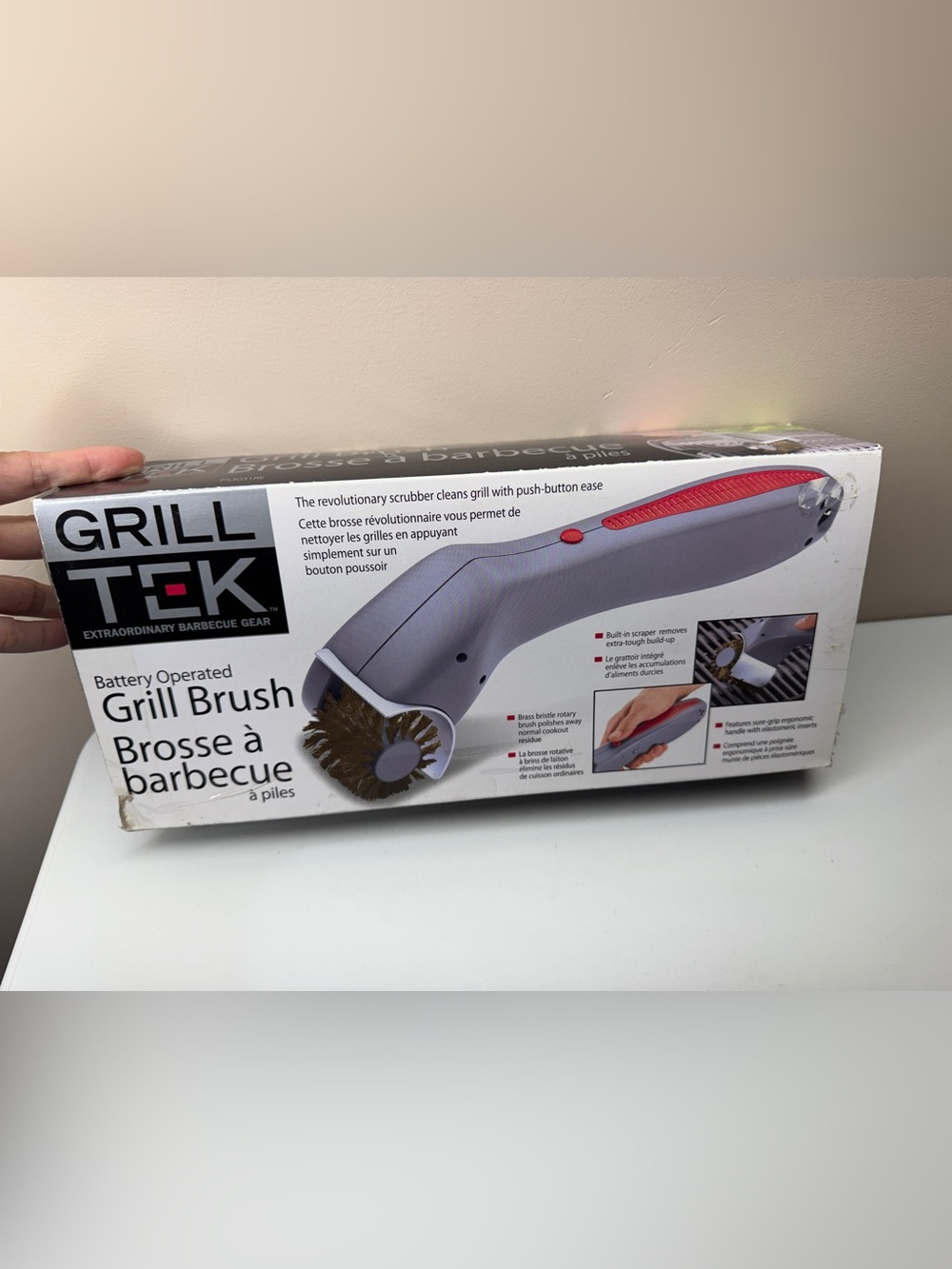 Grill Tek Grill Brush, Battery operated
